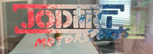 Red White Fuel Vinyl Sticker