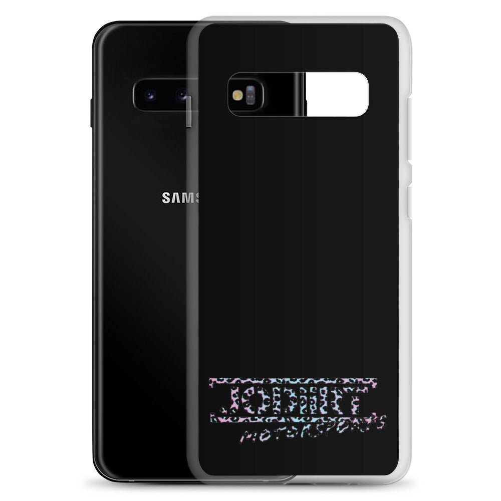 Black Rainbow Leopard Samsung Case