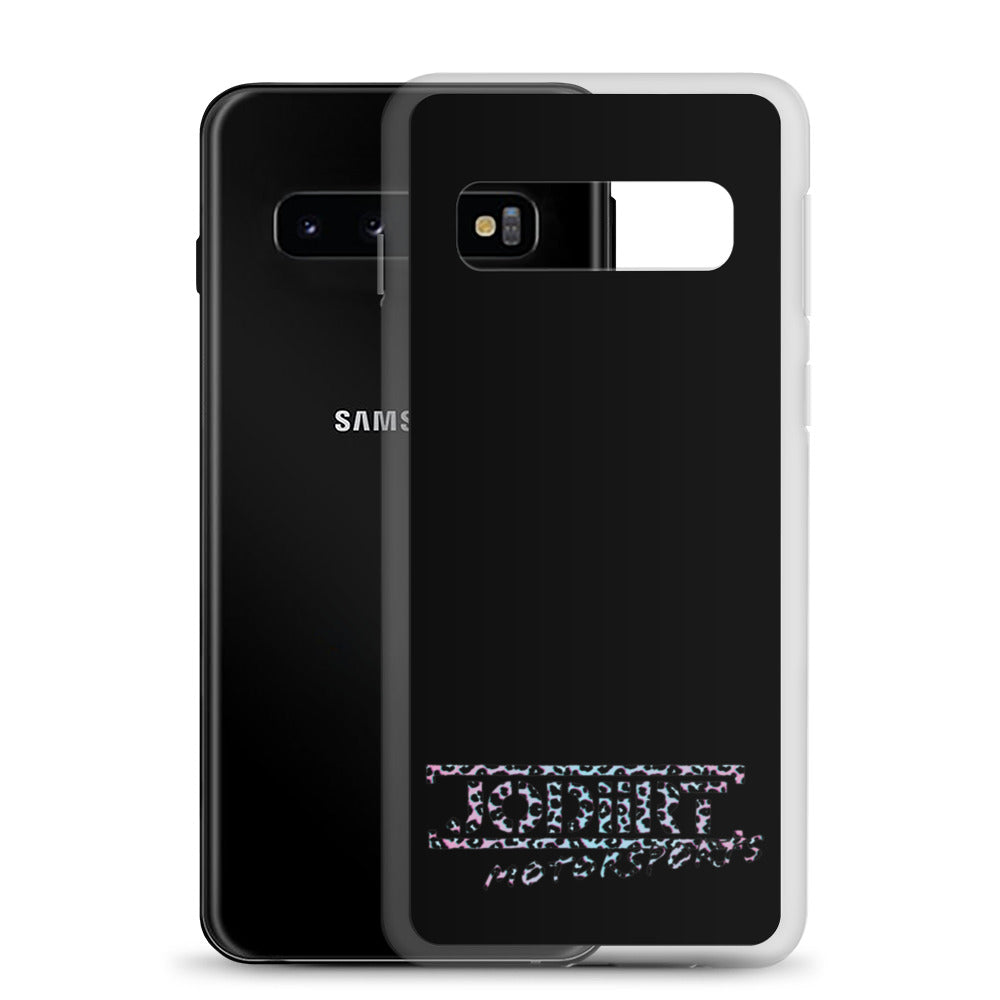 Black Rainbow Leopard Samsung Case