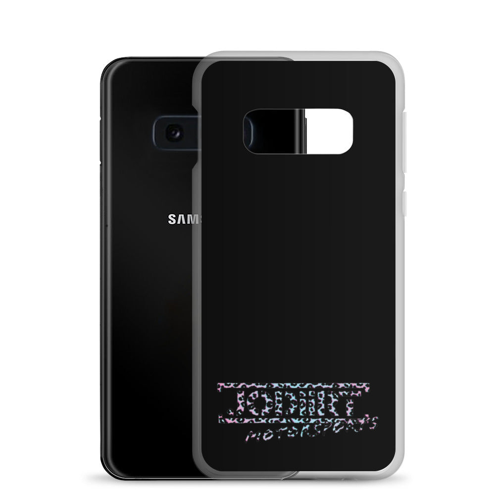 Black Rainbow Leopard Samsung Case