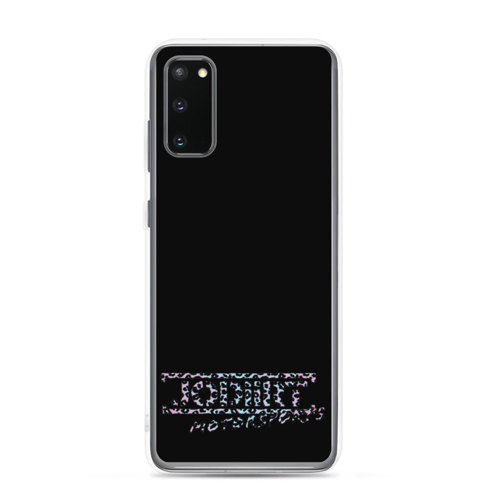 Black Rainbow Leopard Samsung Case