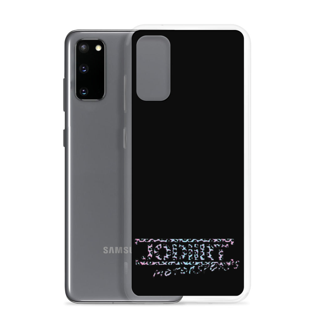 Black Rainbow Leopard Samsung Case