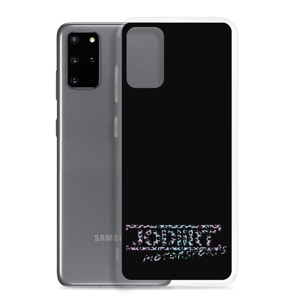 Black Rainbow Leopard Samsung Case