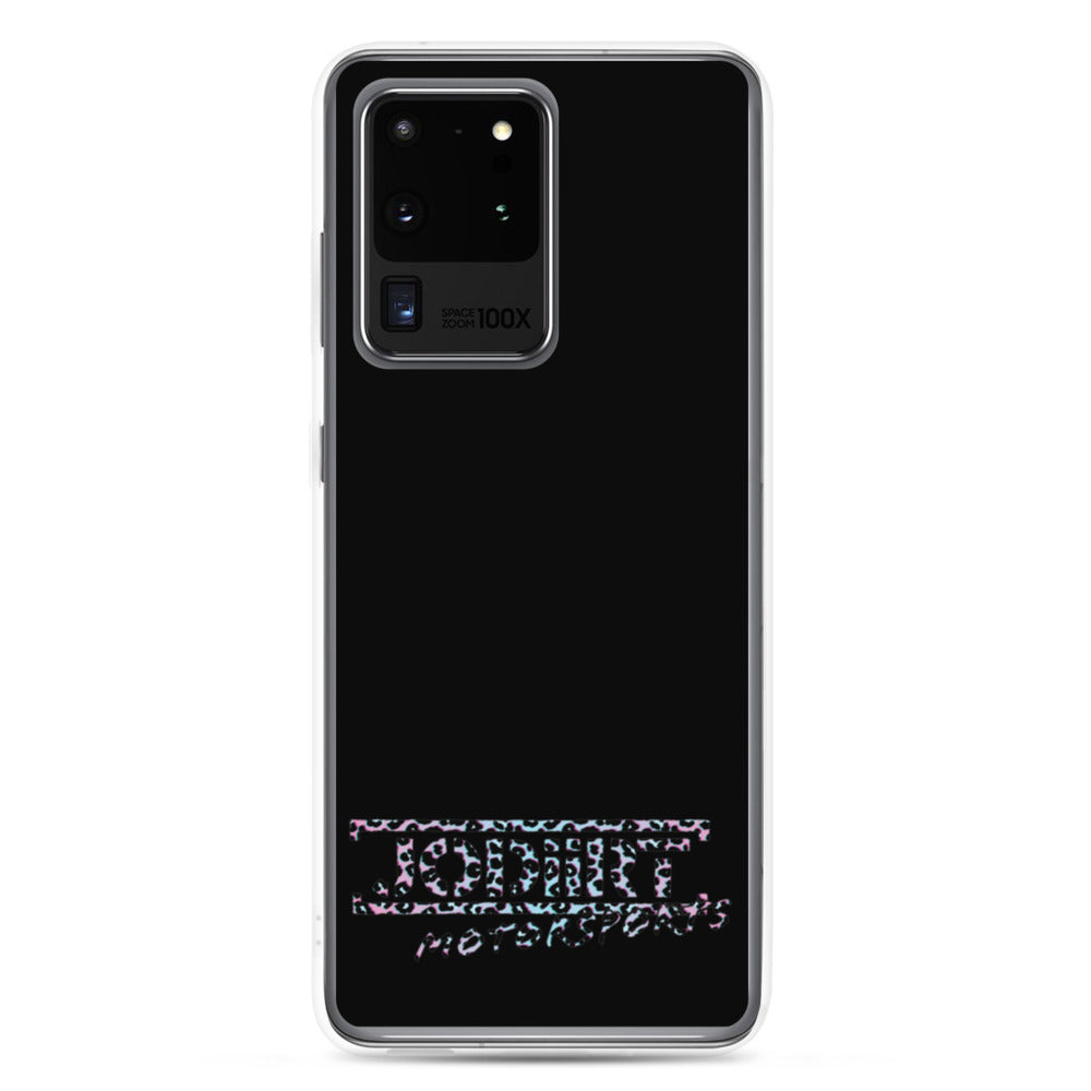 Black Rainbow Leopard Samsung Case