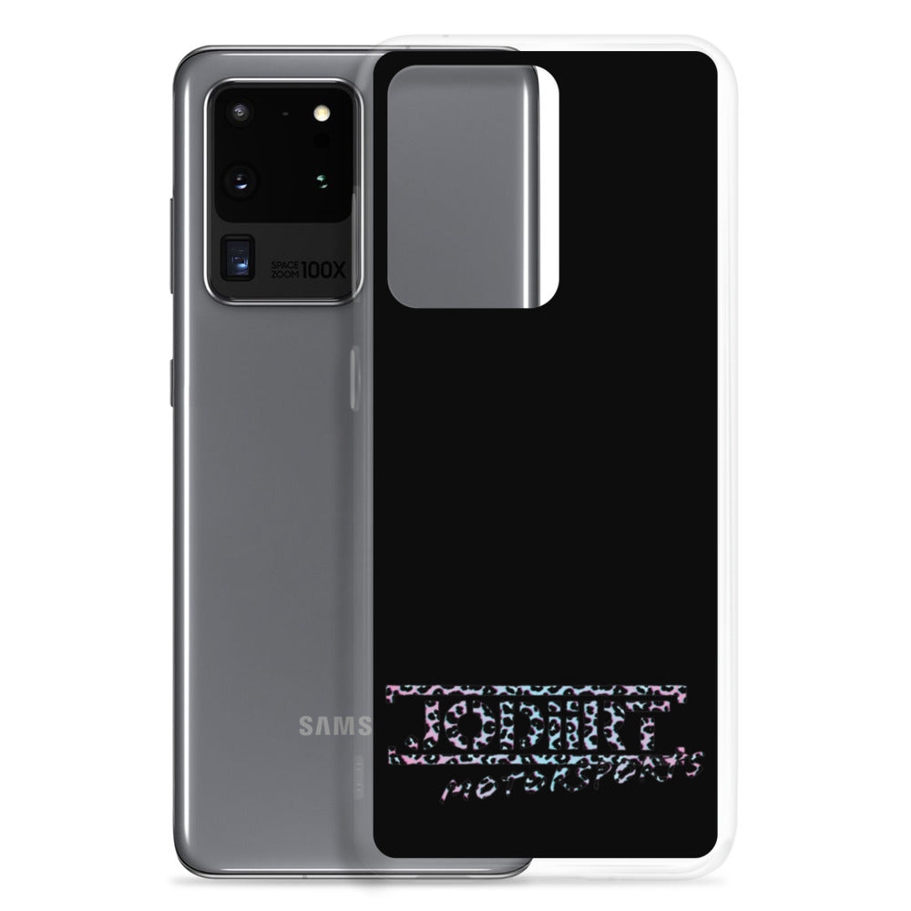 Black Rainbow Leopard Samsung Case