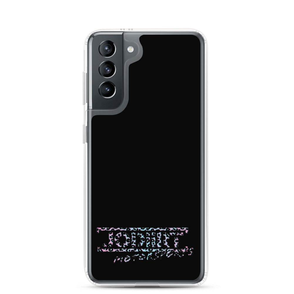 Black Rainbow Leopard Samsung Case