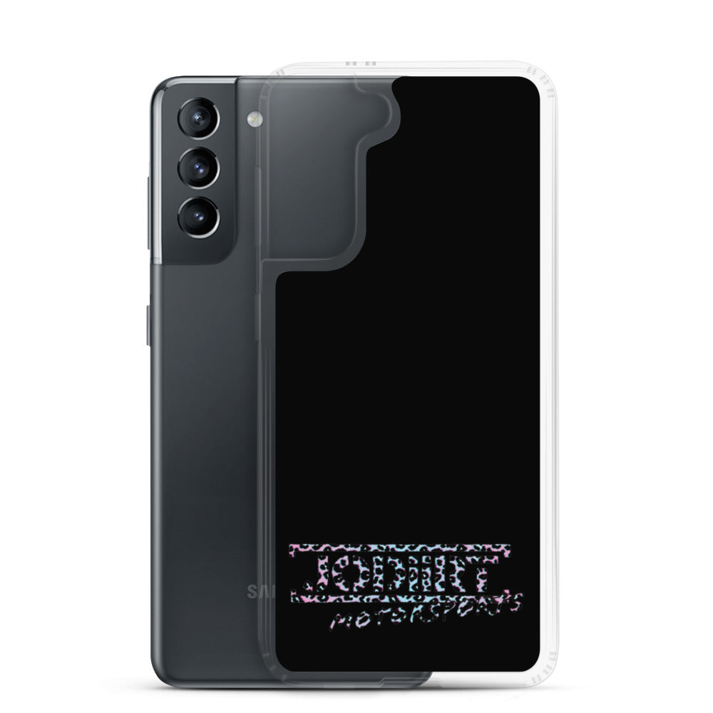 Black Rainbow Leopard Samsung Case