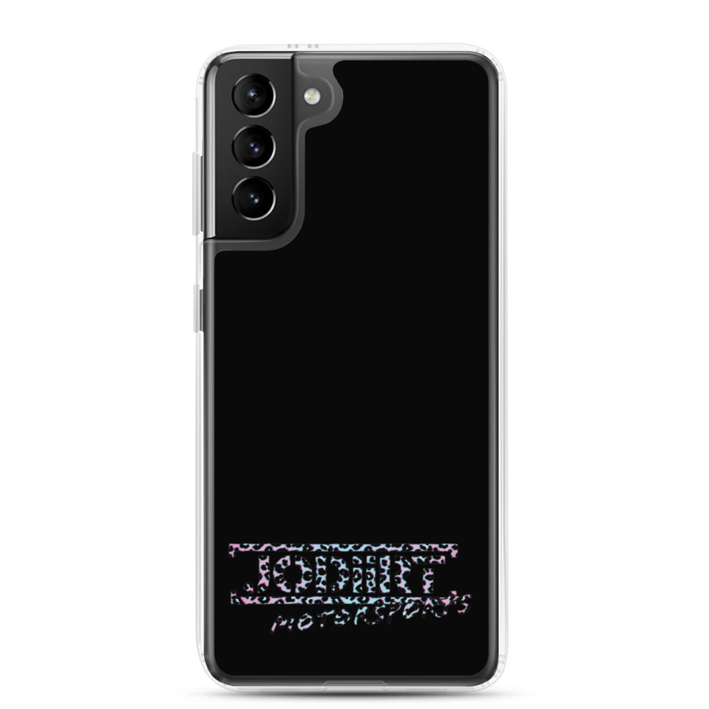 Black Rainbow Leopard Samsung Case