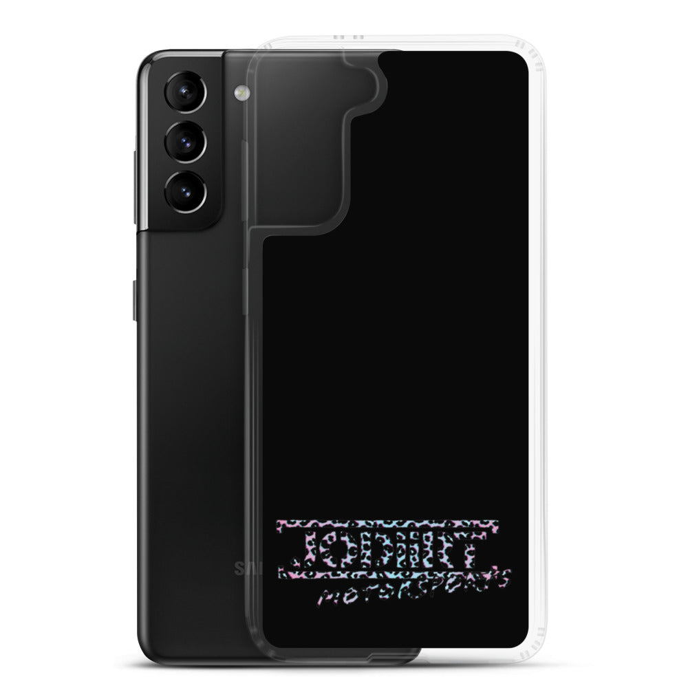 Black Rainbow Leopard Samsung Case