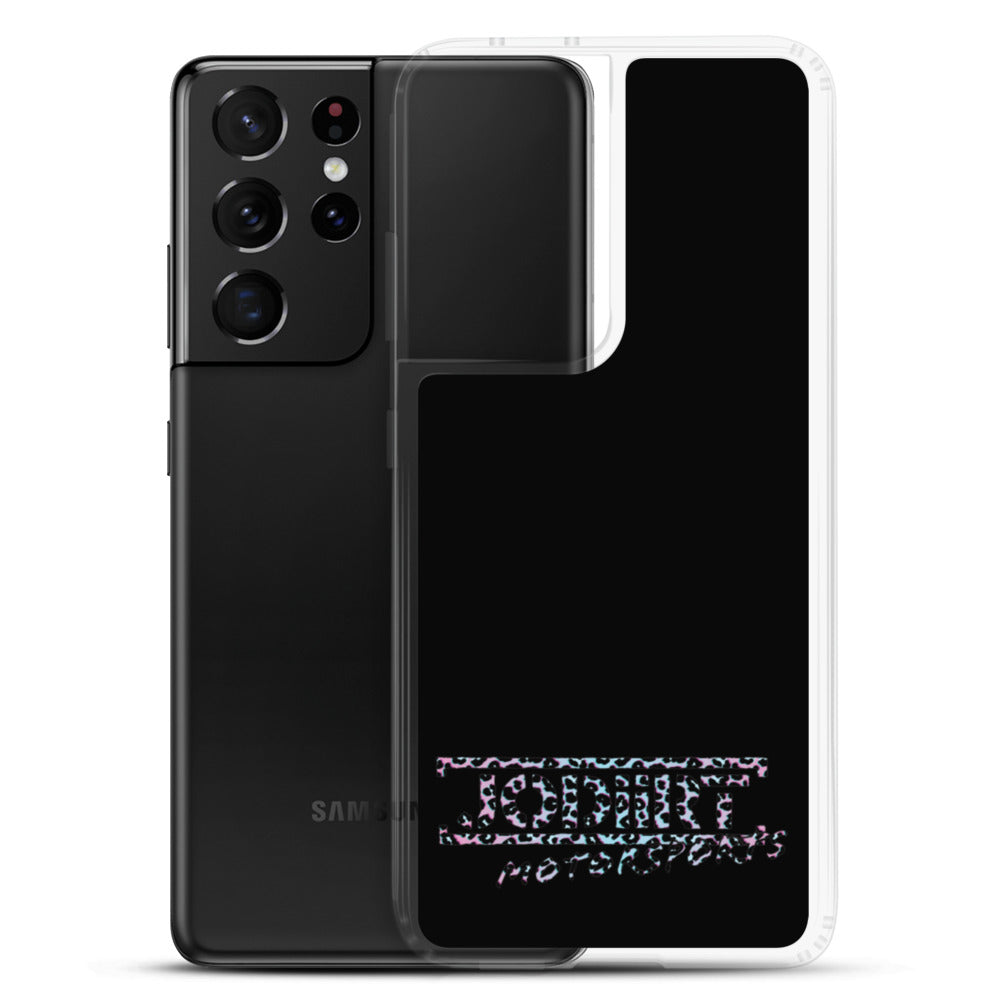 Black Rainbow Leopard Samsung Case